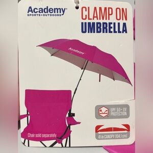 Academy Pink Clamp On Umbrella NWT